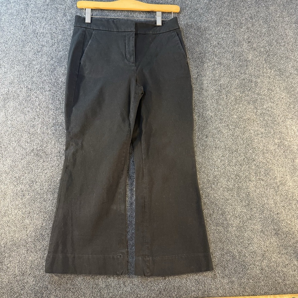J.Crew Kelsey Pant Womens Size‎ 2 Black Cropped Wide Leg Career Work Pants